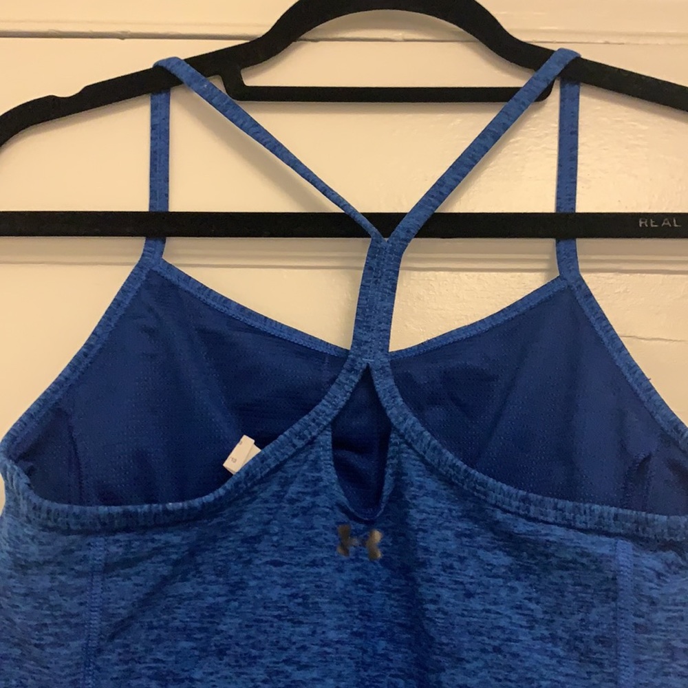 Under Armor Blue Racerback Tank Top - Picture 2 of 2
